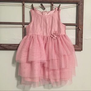 Shimmer pink holiday dress